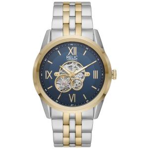 Relógio Masculino Analógico Automático de Aço Inoxidável, RELIC BY FOSSIL ZR77330, Prateado