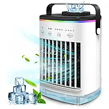 Climatizador de Ar Portátil 700mL com 4 Velocidades e Controle, 110v, ERHIVORA 1, Branco