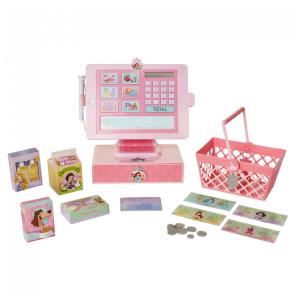 Caixa Registradora de Brinquedo e Acessórios, Coleção Disney Estilo Princesa, Rosa