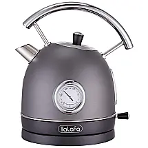 Chaleira Elétrica de 1.7L com Desligamento Automático, Aço Inoxidpavel, 1500W, 110v, TALAFA, Prateado