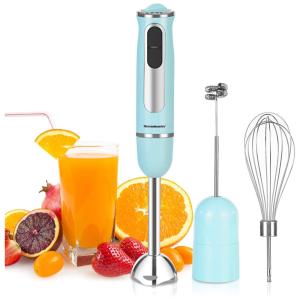 Homeleader Mixer com 8 Velocidades e Acessórios, Aço Inoxidável, 500W, 110V, Azul