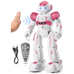 KingsDragon Gesture Sensing Control Robot Rosa – Robô Interativo Programável com Controle por Gestos e Remoto para Crianças de 3 a 8 Anos