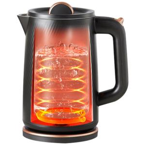 Chaleira Elétrica 1,8L com Desligamento Automático e Proteção Contra Fervura a Seco, 1500W, OLEGA, Preta