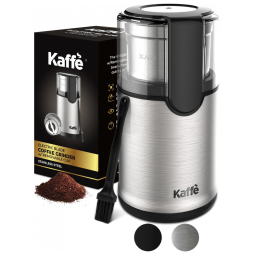 Moedor de Café Elétrico em Aço Inoxidável, 110V 150W, Kaffe, Prata