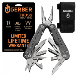 Alicate Multifuncional 17 Funções, Gerber Gear, Prata