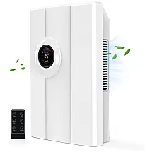 Desumidificador Portátil para Casa 2L Silencioso com Mangueira de Drenagem, Desligamento Automático, Temporizador e Área 50m2, BCJJ, Branco