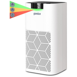 Purificador de Ar com Filtro True HEPA, Display LED e Área de até 110 m2, Ganiza, Branco