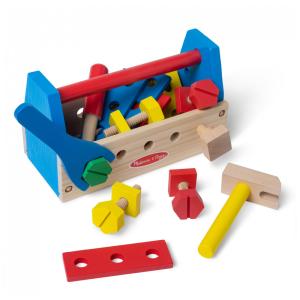 Kit Ferramentas de Construção em Madeira com 24 Peças para Crianças Acima de 3 Anos, Melissa & Doug