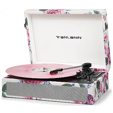 Toca Discos Vintage com 3