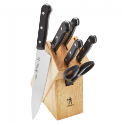 Conjunto de Facas em Aço Inoxidável com Bloco de Bancada, 7 Peças, HENCKELS 17553 407, Preto