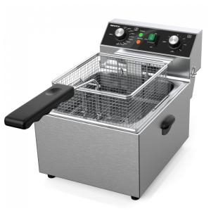 Fritadeira Elétrica Profissional 10 Litros de Capacidade, Aço Inoxidável, 110V 1800W, TOPKITCH