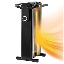Aquecedor Elétrico a Óleo com 3 Modos e Proteção Contra Superaquecimento, 1500W 110V, Tangkula, Preto