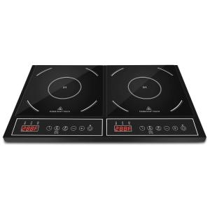 Cooktop Fogão Elétrico de Indução Aço Inoxidável Display Digital Botão de Toque