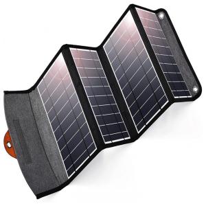 Powerbank Carregador Solar 14W Dobrável Impermeável Camping Nautica viagem Aventura