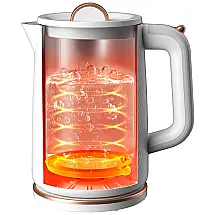 Chaleira Elétrica 1,8L com Desligamento Automático e Proteção Contra Fervura a Seco, 1500W, OLEGA, Branca