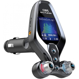 QAE Adaptador Transmissor Bluetooth FM Veicular USB AUX, Preto