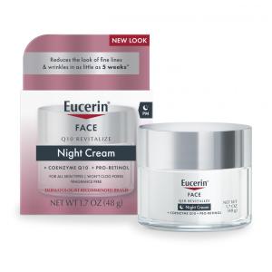 Creme Facial Noturno com Pro Retinol para Pele Sensível, 50 mL, Eucerin Q10, Azul