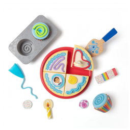 Kit Festa de Aniversario Infantil de Madeira com 38 peças para Crianças Acima de 3 Anos, Melissa & Doug e Blue's Clues & You!