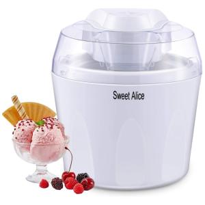 Máquina de Sorvete Sorveteira, 1,5 Litros, sem BPA, Branca, 110v, SWEET ALICE, Branco