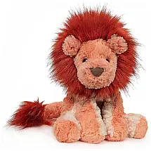 Pelúcia Leão para Crianças Maiores de 1 Ano, e, GUND 6058947, Vermelho