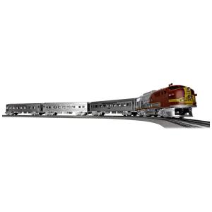 Santa Fe Conjunto de Trem Trenzinho Elétrico, LIONEL 684719, Cinza