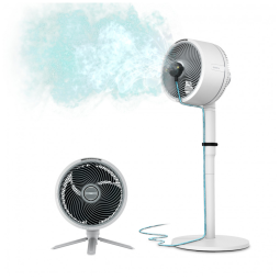 Ventilador Oscilante Portátil com Névoa, Controle Remoto para Uso interno e Externo, 110V SharkNinja Shark FlexBreeze, Branco