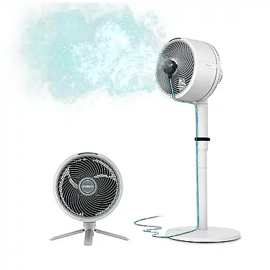 Ventilador Oscilante Portátil com Névoa,