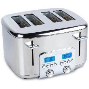 Torradeira Elétrica, Aço Inoxidável, 4 Fatias, 6 Níveis Sombra, 110v, ALL CLAD TJ824D51, Prateado