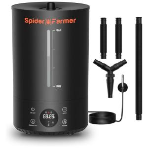 Umidificador Ultrassônico 3 em 1, 6L com Controle de Umidade Ajustável, Visor Digital, Desligamento Automático e Sonda de Temperatura