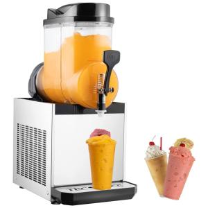 Máquina para Bebidas como Margaritas, Chás e Sucos 1 Tanque de 15L, 110V, TECSPACE, Prata