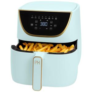 Paris Hilton Air Fryer 8 em 1, Capacidade de 5,7L, Sem PFAS, Tela Touchscreen, 1700W, Cor Aqua