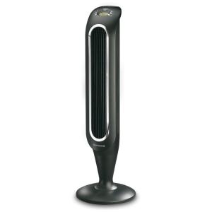 Ventilador Torre com Controle Remoto, Termostato e Filtro, 110V 30W, HONEYWELL HYF048, Preto