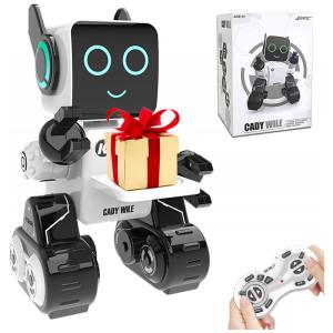 Robô Programável Inteligente Anysun com Controle Remoto e Programação Inteligente para Crianças Acima de 6 Anos, Branco