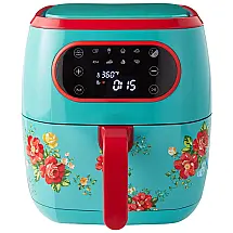 Fritadeira Elétrica AirFryer Vintage 6L com Painel Digital, 1700W, 110v, FELIQ, Azul