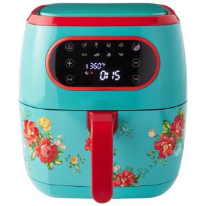 Fritadeira Elétrica AirFryer Vintage 6L com Painel Digital, 1700W, 110v, FELIQ, Azul