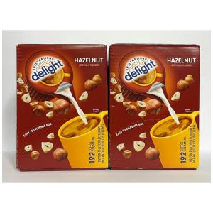 Creme para Café Sabor Avelã, Capsulas Liquidas, 2 Caixas com 192 Unidades, Delight