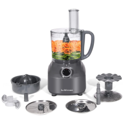 Processador de Alimentos Compacto 1L Aço Inox, 400W, 110v, LA REVEUSE, Cinza