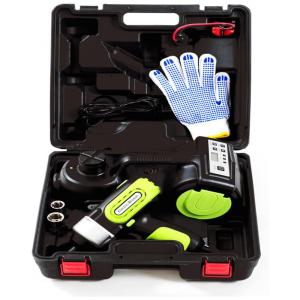 Macaco Elétrico Automotivo Hidráulico com Chave de Pnaeu Elétrica Suporta até 5 Toneladas, KINGCAV, Preto