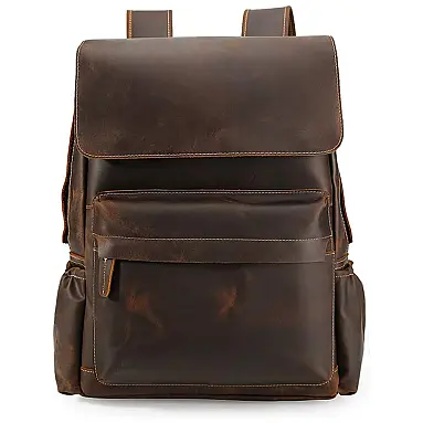 Mochila Vintage de Couro para