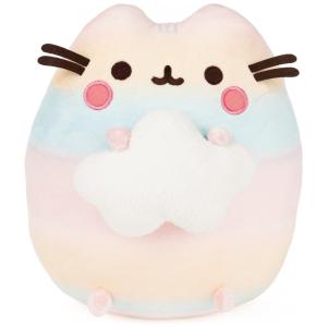 Pelúcia Pusheen Rainbow para Crianças Maiores de 8 Anos, GUND 6061522, Branco