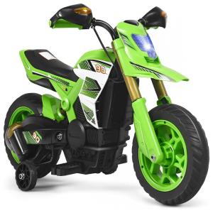 Costzon Moto Elétrica Policial Infantil 6V com Luzes e Sons, Verde