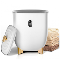 Aquecedor de Toalhas 25L, Grande para Banheiro, Bucket com 2 Modos de Aquecimento, Desligamento Automático, Tela LCD