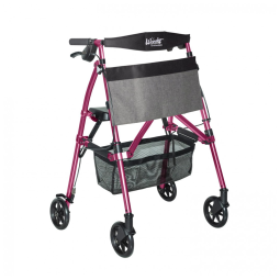 Andador Adulto Idoso Stander com Bolsa, Suporta até 113 Quilos, Azul