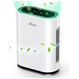 Esterilizador de Ar True HEPA Iônico e UV com Vírus, Bactérias, 110v, MOOKA Air Purifier, Branco