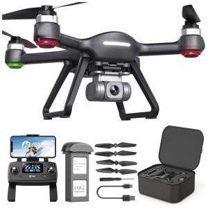 HS700E Drone com Câmera 4K UHD 130 Graus FOV GPS 5GHz, Retorno Automático, HOLY STONE, Preto