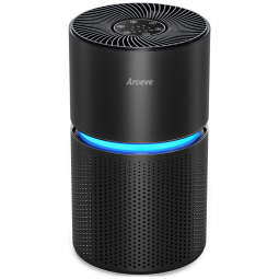 Purificador de Ar com Filtro True HEPA H13, Área até 100 m2, AROEVE MK03, Preto