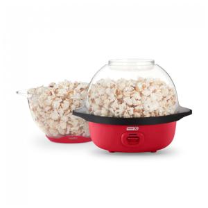 Máquina de Pipoca DASH SmartStore Stirring, 3 litros Elétrica com Pote Transparente, 12 Copos, Vermelha