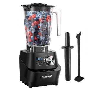 Liquidificador Profissional 1,8L com Display LCD e Lâminas de Aço Inoxidável, 110V 750W, Nuwave, Preto