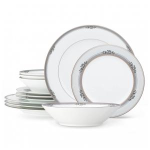 Aparelho de Jantar Para Todas as Ocasiões, Elegância e Sofisticação para Sua Mesa com 12 Peças, Formato Redondo e Material de Porcelana