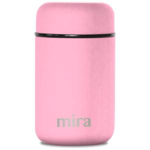 Frasco Térmico 400mL em Aço Inoxidável com Isolamento a Vácuo, MIRA BRANDS, Rosa